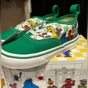 Brand new size 7 1/2 toddler Sesame Street vans